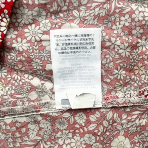 J. CREW Liberty Fabric Floral Oversized Peasant Sleeve Blouse, Size X-Small - Picture 12 of 12